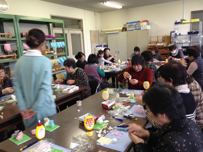 この日はひつじを2匹作りました。